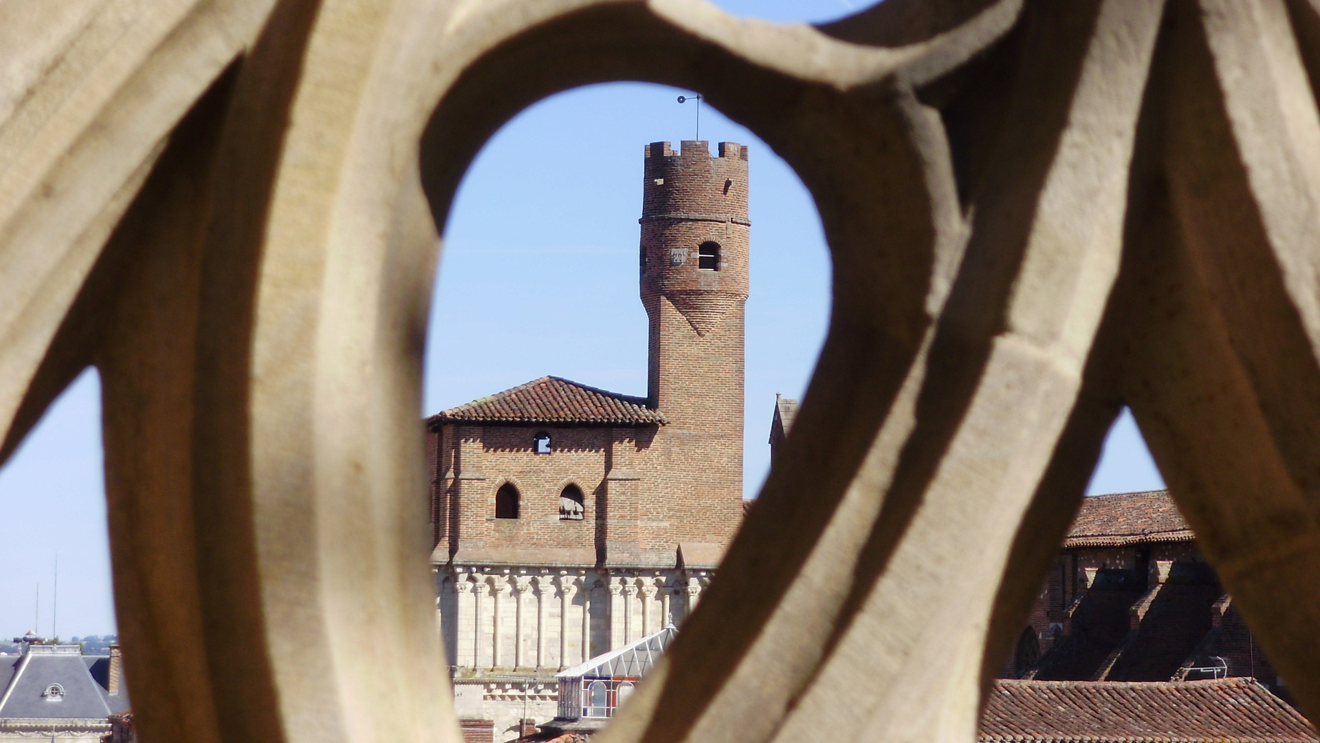 Albi, la gachole ou clocher/tour de guet de la collégiale Saint-Salvi