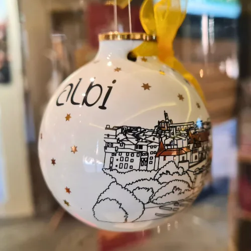 La boule de Noël Albi, une collection capsule de l'Office de Tourisme