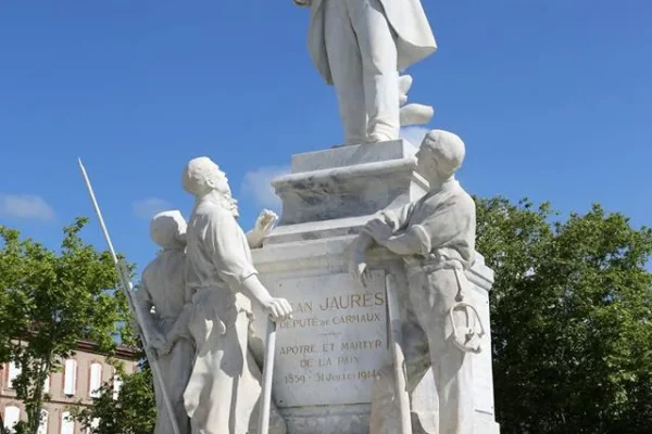 Carmaux, statue Jean Jaurès - 20mn d'Albi